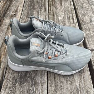 Puma Gray and Orange Running Shoes